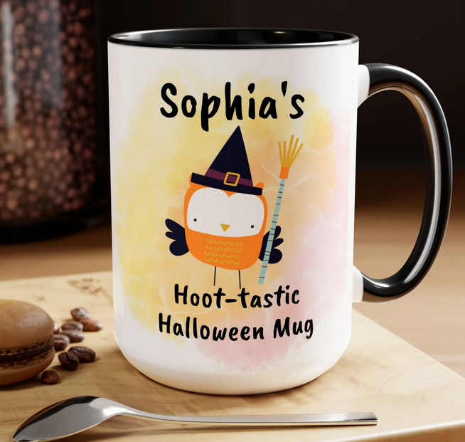 personalized halloween mug