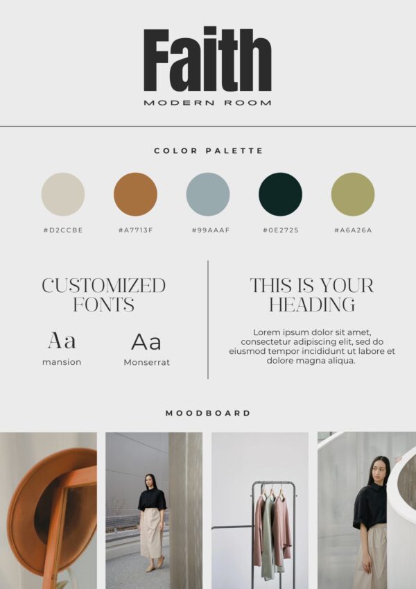 Fashion Brand Board Template
