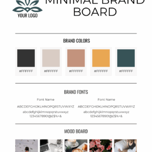 Minimal Brand Board Template