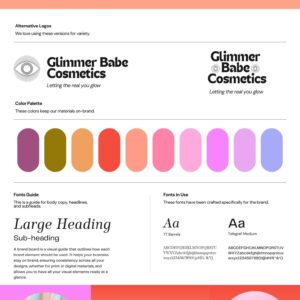 Beauty Brand Board Template