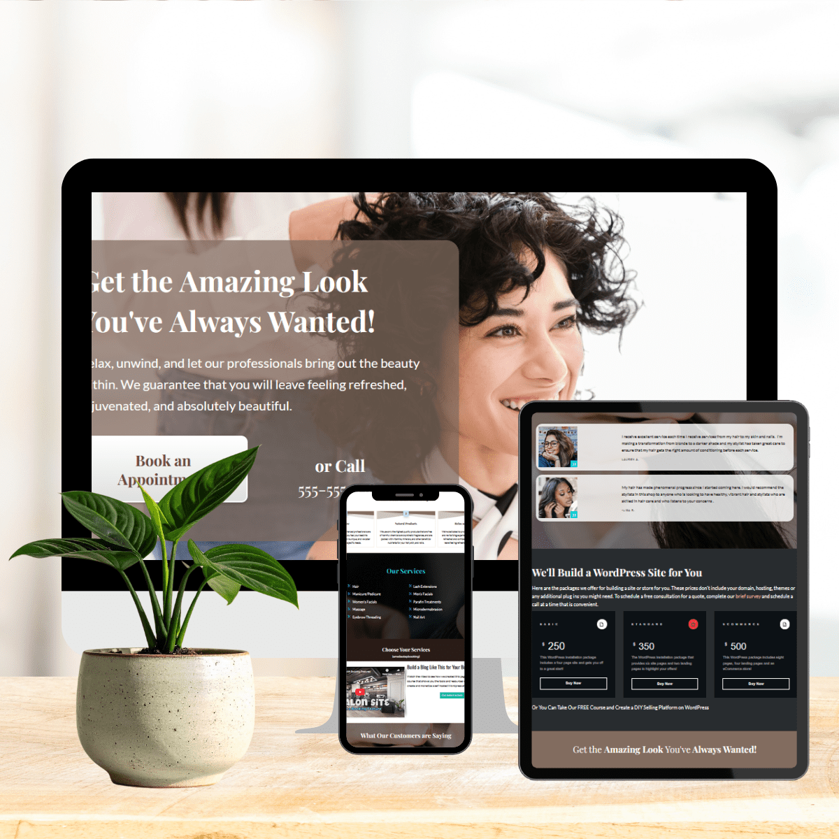 WordPress salon design pack