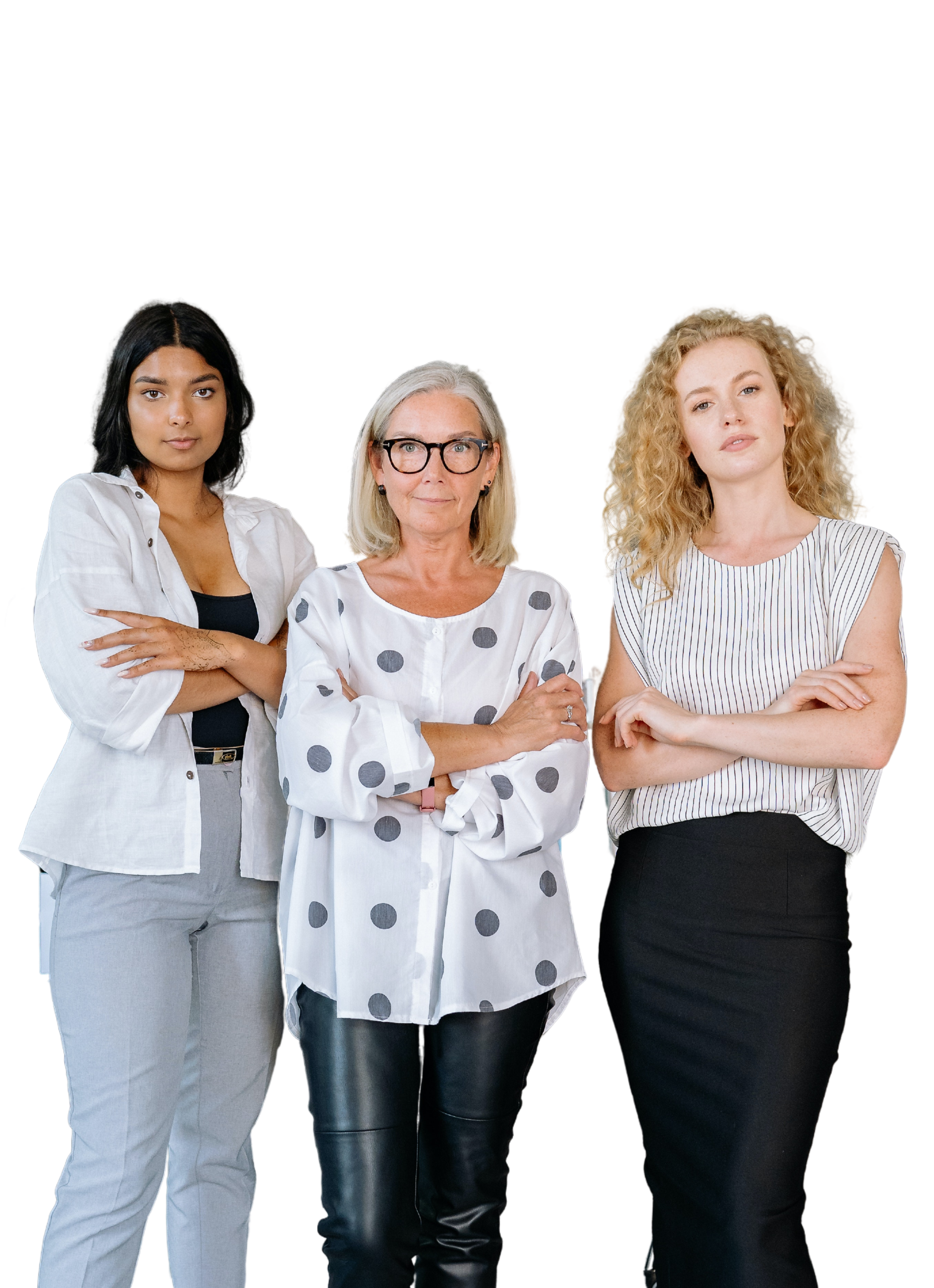 Three Women Standing Together