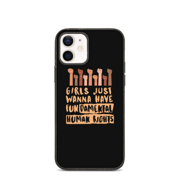 Girls Just Wanna Have Fundamental Human Rights Speckled iPhone 12 Case